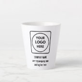 Einfache Werbe-Tasse mit Firmenlogo Milchtasse (Vorderseite)