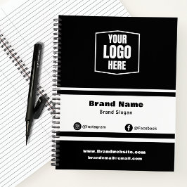 Einfache Werbeaktion für das Branding und Logo für Notizblock