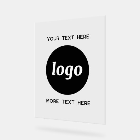 Einfache Werbeaktion für Logos Acrylschild (Winkel)