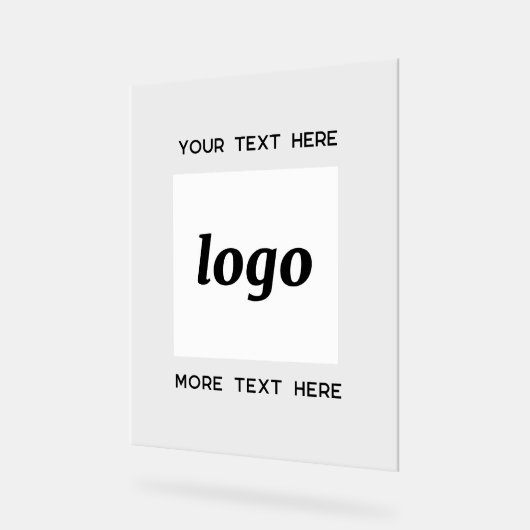 Einfache Werbeaktion für Logos Acrylschild (Winkel)