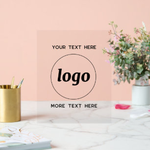 Einfache Werbeaktion für Logos Acrylschild