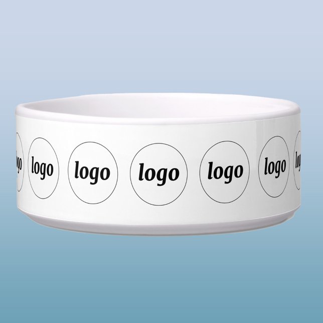 Einfache Werbeaktion für Logos Napf (Simple logo pattern business branding promotional dog bowl for a pet friendly company)