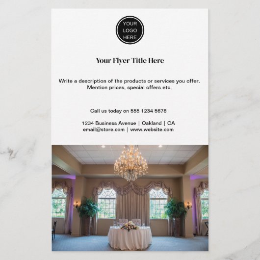 Einfache Werbefirma-Logo Flyer (Vorne)