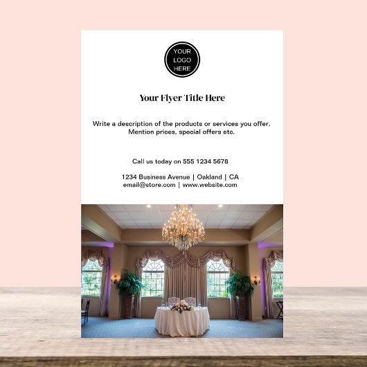 Einfache Werbefirma-Logo Flyer