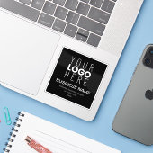 Einfache Werbevorlage für Ihr Firmenlogo Aufkleber (Laptop mit iPhone)