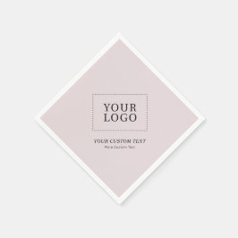 Einfache Werbung für benutzerdefiniertes, rosafarb Serviette