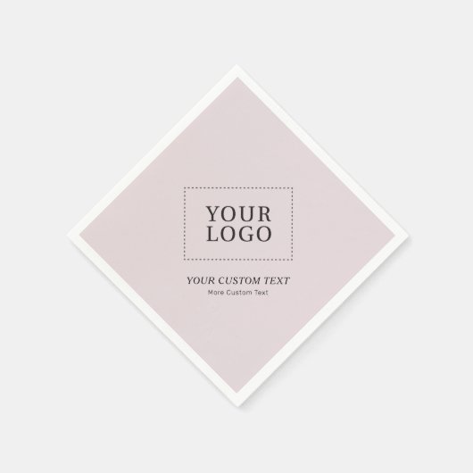 Einfache Werbung für benutzerdefiniertes, rosafarb Serviette (Ecke)