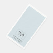 Einfache Werbung für Blue Custom Business-Logo Serviette (Ecke)