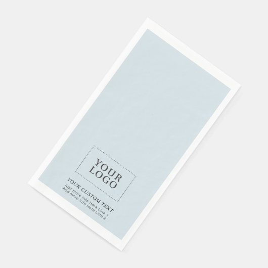 Einfache Werbung für Blue Custom Business-Logo Serviette (Ecke)