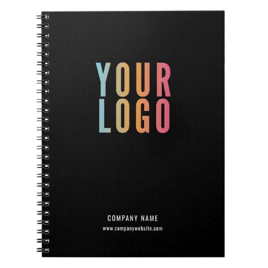 Einfache Werbung für Firmenlogos Notizblock (Vorderseite)