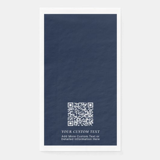 Einfache Werbung für kundenspezifischen QR-Code de Serviette (Vorderseite)