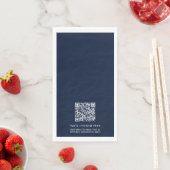 Einfache Werbung für kundenspezifischen QR-Code de Serviette (Beispiel)