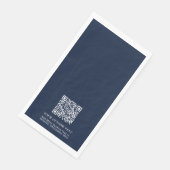 Einfache Werbung für kundenspezifischen QR-Code de Serviette (Ecke)