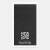 Einfache Werbung für kundenspezifischen QR-Code Serviette (Vorderseite)