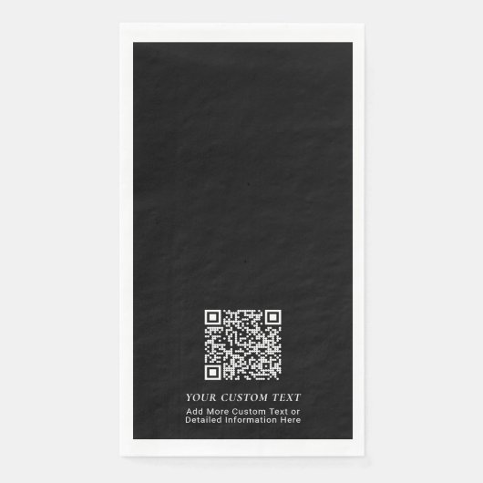 Einfache Werbung für kundenspezifischen QR-Code Serviette (Vorderseite)