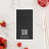 Einfache Werbung für kundenspezifischen QR-Code Serviette (Beispiel)