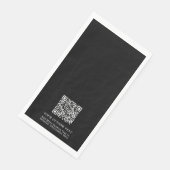 Einfache Werbung für kundenspezifischen QR-Code Serviette (Ecke)