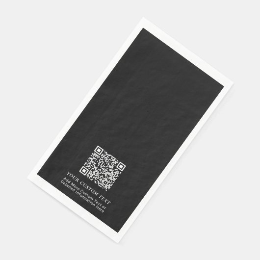 Einfache Werbung für kundenspezifischen QR-Code Serviette (Ecke)