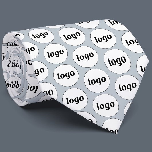 Einfache Werbung für Logos Blue Krawatte