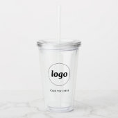 Einfache Werbung für Logos und Texte Acryltrinkbecher (Vorderseite)