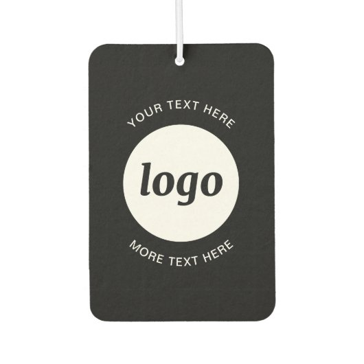 Einfache Werbung für Logos und Texte Autolufterfrischer (Vorderseite)