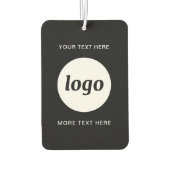 Einfache Werbung für Logos und Texte Autolufterfrischer (Rückseite)