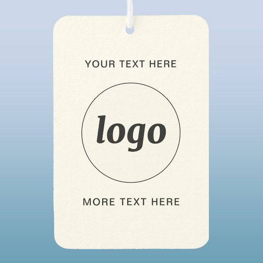 Einfache Werbung für Logos und Texte Autolufterfrischer