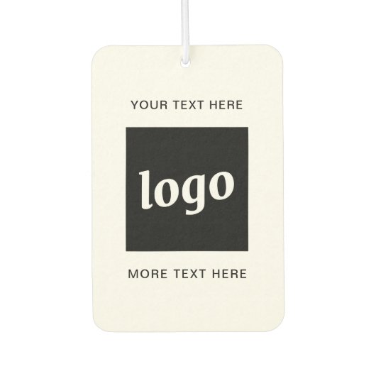 Einfache Werbung für Logos und Texte Autolufterfrischer (Vorderseite)