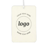 Einfache Werbung für Logos und Texte Autolufterfrischer (Vorderseite)