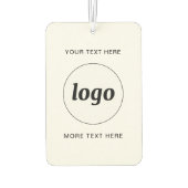 Einfache Werbung für Logos und Texte Autolufterfrischer (Rückseite)