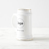 Einfache Werbung für Logos und Texte Bierglas (Vorderseite Links)