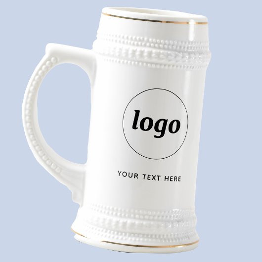 Einfache Werbung für Logos und Texte Bierglas