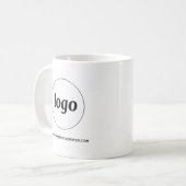 Einfache Werbung für Logos und Texte Kaffeetasse (Vorderseite Links)