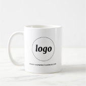 Einfache Werbung für Logos und Texte Kaffeetasse (Links)