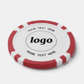 Einfache Werbung für Logos und Texte Pokerchips (Einzeln)