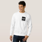 Einfache Werbung für Logos und Texte Sweatshirt (Vorne ganz)