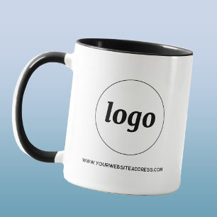 Einfache Werbung für Logos und Texte Tasse