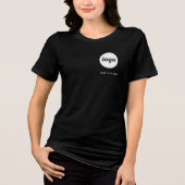 Einfache Werbung für Logos und Texte Tri-Blend Shirt (Vorderseite)