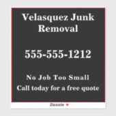 Einfache Werbung für schwarze Unternehmen Aufkleber (Blatt)