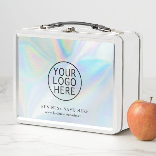 Einfache Werbung mit Logo Metall Brotdose (Beispiel)