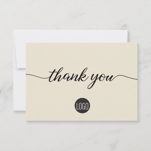 Einfache Wertschätzung der Kunden durch das Untern Dankeskarte (Vorderseite)