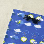 einfache Wettersymbole Strandtuch (Beispiel)