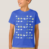 einfache Wettersymbole T-Shirt (Vorderseite)