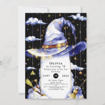 Einfache Whimsical Fun Wizard Geburtstag