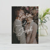 Einfache whimsical handgeschriebene Save-the-Date- Save The Date (Stehend Vorderseite)