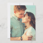 Einfache whimsical handgezeichnete Foto-Save-the-D Save The Date (Rückseite)