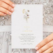 Einfache Whimsikische Wildblume | Einladung von Go