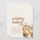 Einfache Whiskey-Degustation mit Drink Einladung (Vorderseite)