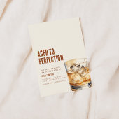 Einfache Whiskey im Alter bis zur Perfektion Gebur Einladung