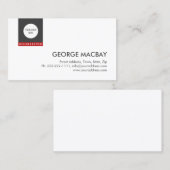 Einfache White Bookkeeper-Finanzberaterin Visitenkarte (Vorne/Hinten)